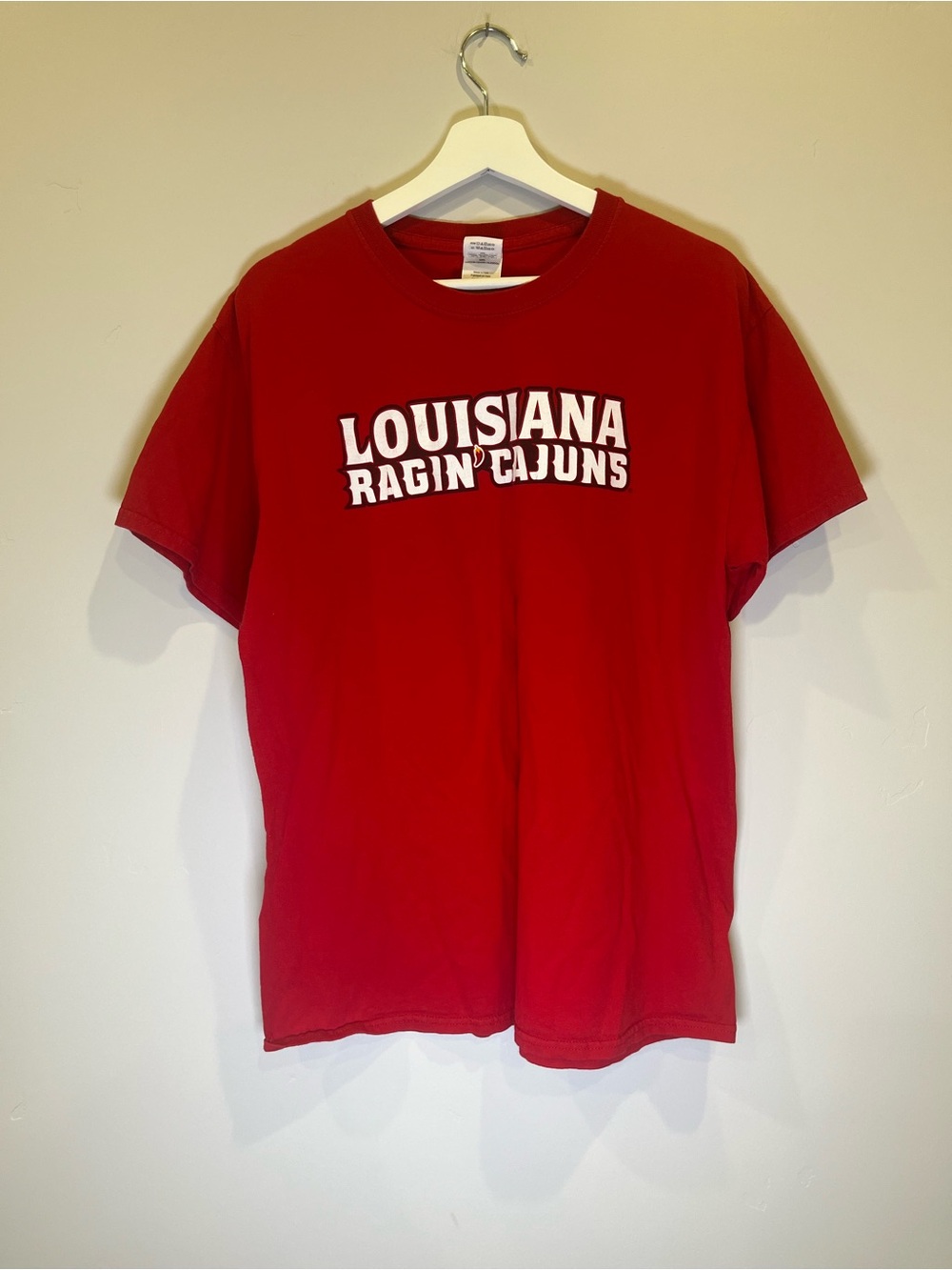 Gildan Red Louisiana Ragin' Cajuns Short Sleeve Tee